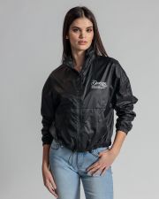 BLACK WOMEN'S TRANSITIONAL COAT