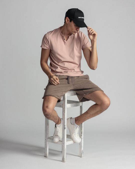 PINK MEN'S T-SHIRT 1D24SS4046SS0106