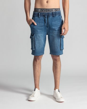 BLUE MEN'S JOGJEAN SHORTS 1D24SS1130MP7164