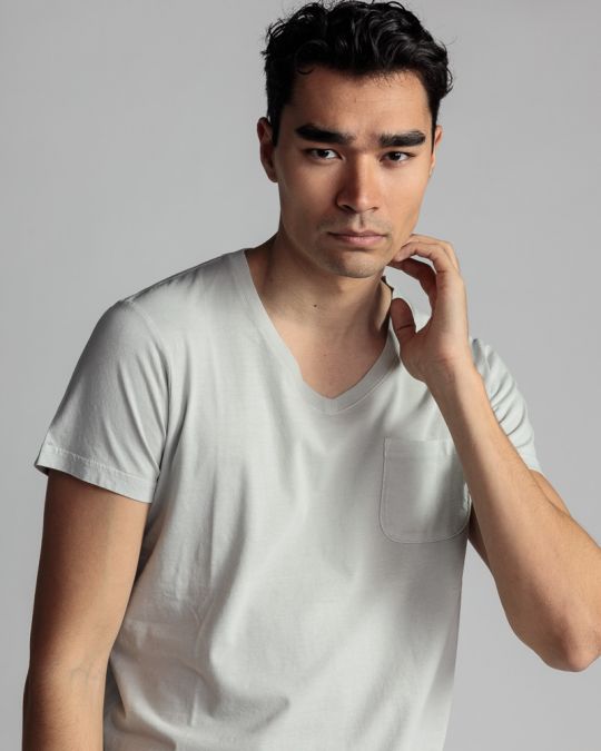 GREY MEN'S T-SHIRT 1D24SS4036SS0106