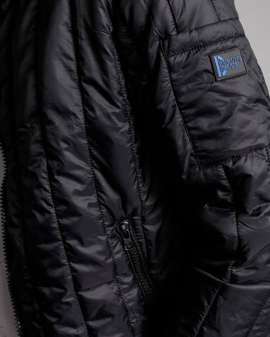 BLACK MEN'S COAT 1D24SS3005KA1600