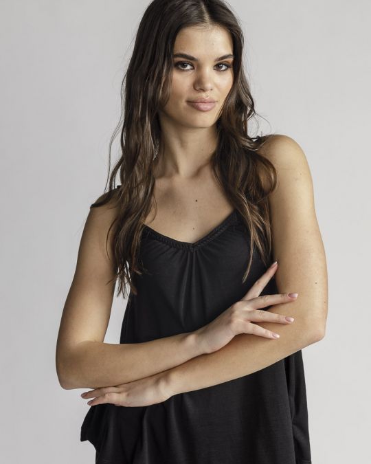 BLACK WOMEN'S TOP 2D24SS4500SL3801