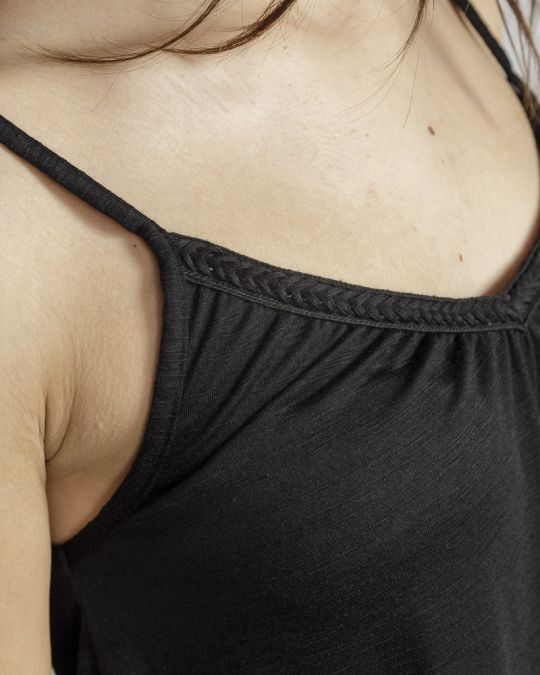 BLACK WOMEN'S TOP 2D24SS4500SL3801