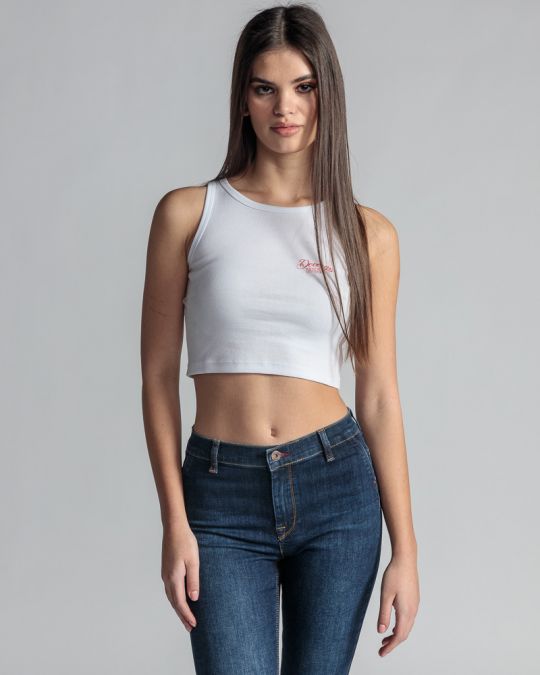 WHITE WOMEN'S TOP 2D24SS4511SL3305