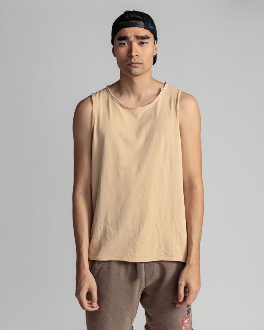 BEIGE MEN'S SINGLET 1D24SS4014SL0106