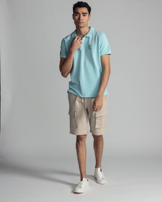 BLUE MEN'S T-SHIRT 1D24SS4062SS2424