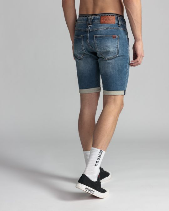 BLUE MEN'S JOGJEAN SHORTS 1D24SS1131MP7164