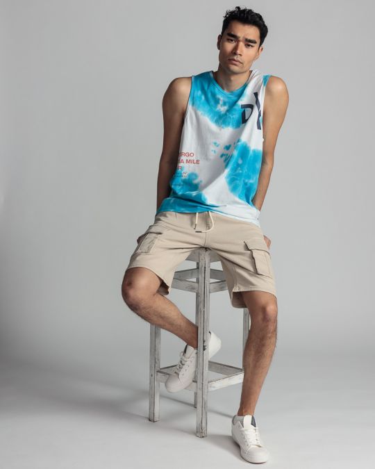 WHITE MEN'S SINGLET 1D24SS4013SL0122