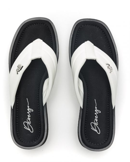 WHITE WOMEN'S SLIDES - NICKY DE24SS2584EV