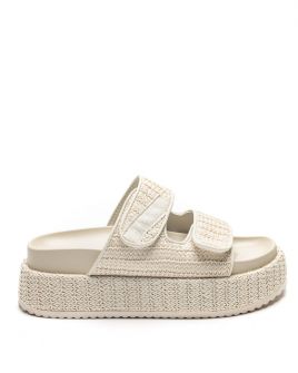 BEIGE WOMEN'S SLIDES - ALEXIS DE24SS2581CA