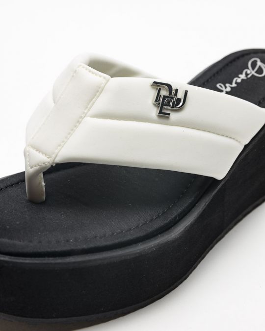 WHITE WOMEN'S SLIDES - NICKY DE24SS2584EV