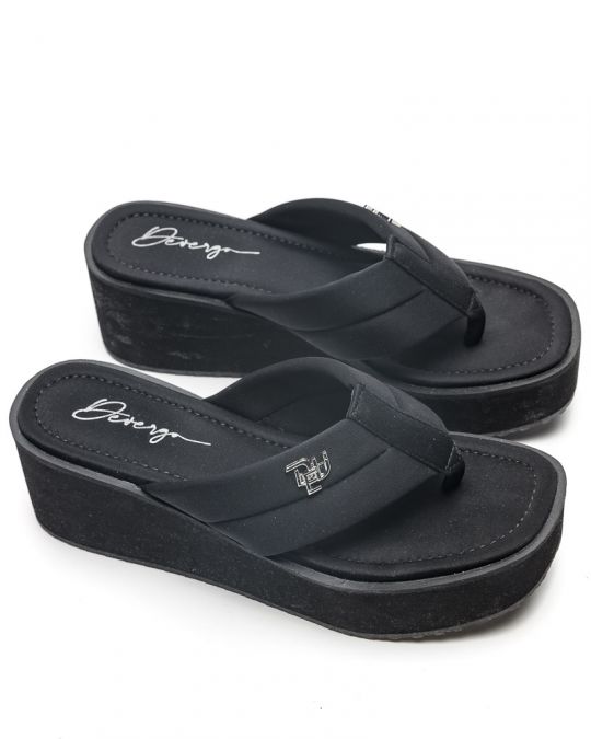 BLACK WOMEN'S SLIDES - NICKY DE24SS2584EV