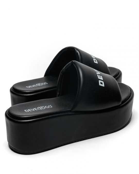 BLACK WOMEN'S SLIDES - MOLLY DE24SS2583PU