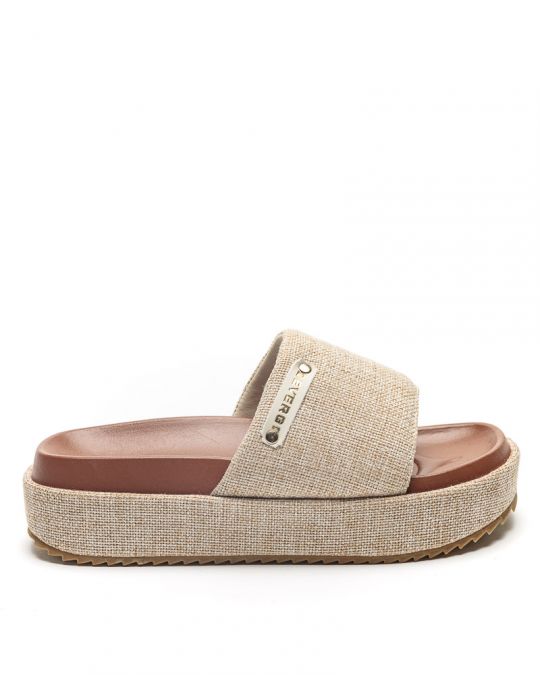 BEIGE WOMEN'S SLIDES - MEGAN DE24SS2582CA