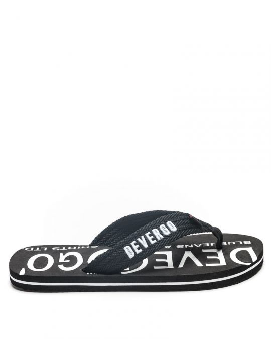BLACK MEN'S SLIDES - EDMUND DE24SS2014EV