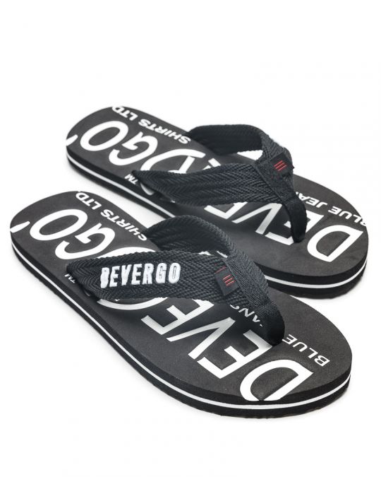 BLACK MEN'S SLIDES - EDMUND DE24SS2014EV