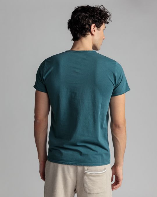 GREEN MEN'S T-SHIRT 1D24SS4046SS0106