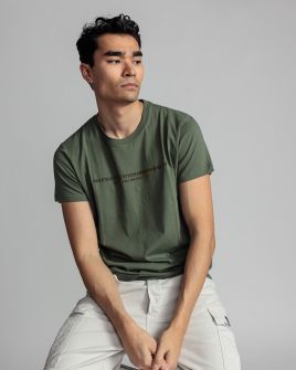 GREEN MEN'S T-SHIRT 1D24SS4056SS0105