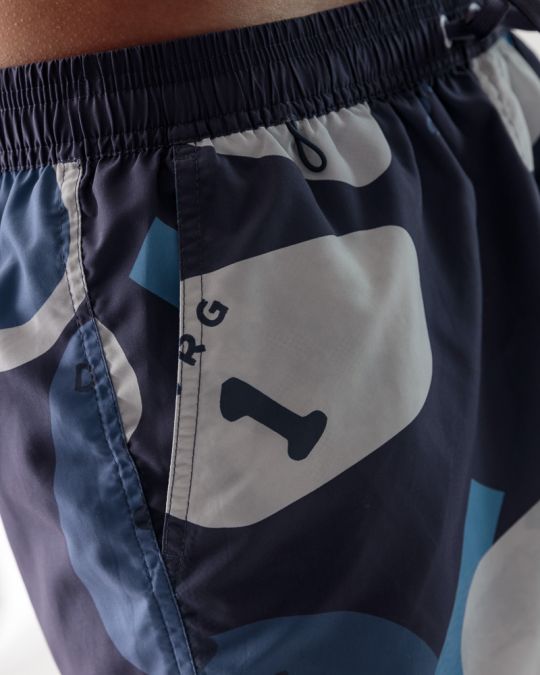 BLUE MEN'S BEACH SHORTS 1D24SS1050SP6000