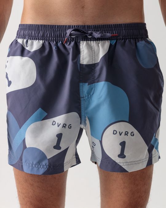 BLUE MEN'S BEACH SHORTS 1D24SS1050SP6000