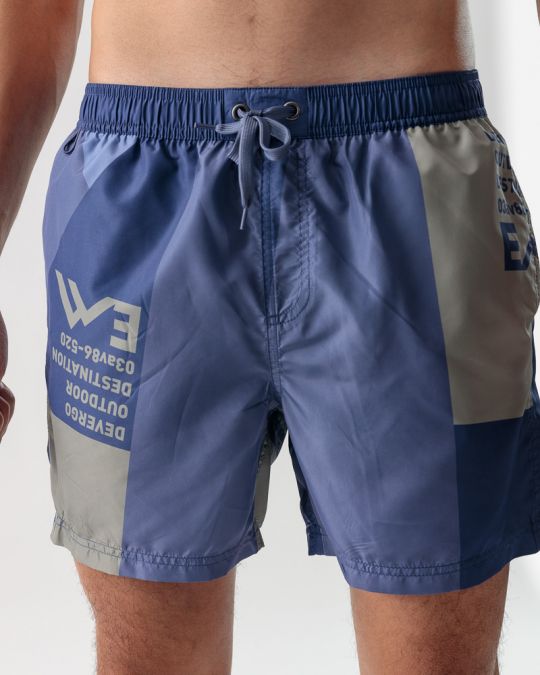 BLUE MEN'S BEACH SHORTS 1D24SS1051SP6000