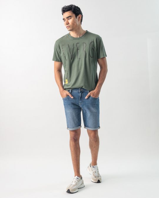 INDIGO MEN'S JEANS SHORTS - FRANK SHORTS 24113 1J24SS0053MP3464GP