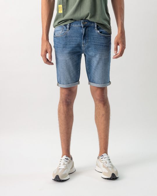 INDIGO MEN'S JEANS SHORTS - FRANK SHORTS 24113 1J24SS0053MP3464GP