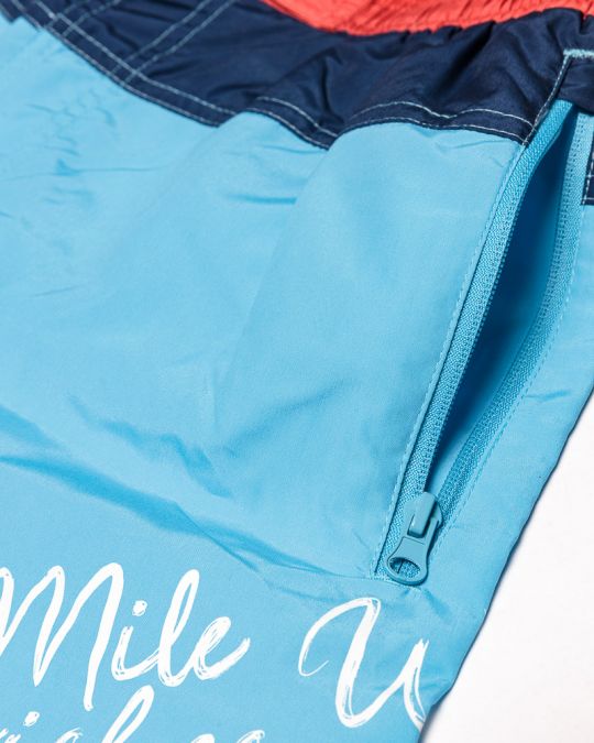 BLUE MEN'S BEACH SHORTS 1D24SS1053MP6000