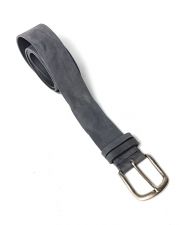 GREY MEN'S LEATHER BELT