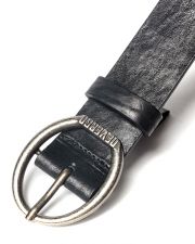BLACK WOMEN'S LEATHER BELT