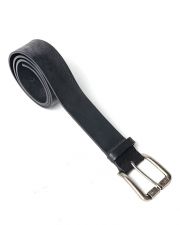 BLACK MEN'S LEATHER BELT
