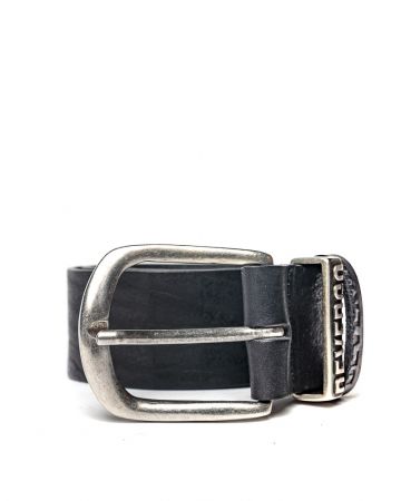 BLACK MEN'S LEATHER BELT 1D24FW8095BL2100