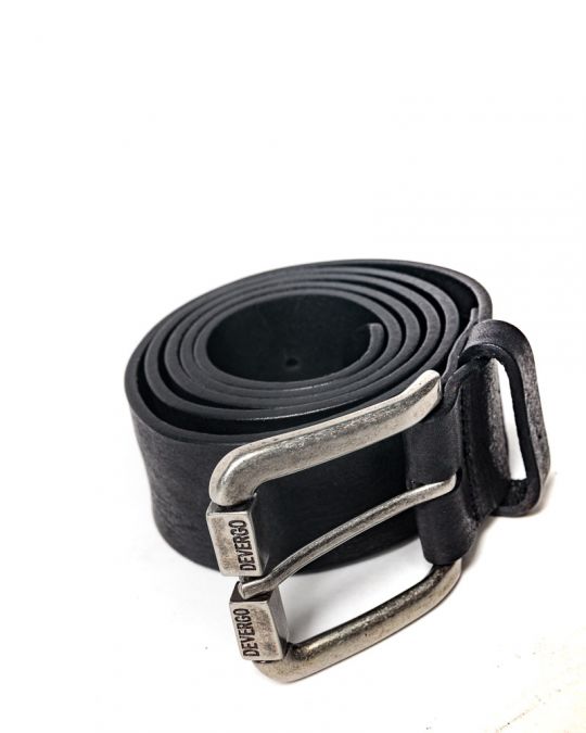 BLACK MEN'S LEATHER BELT 1D24FW8093BL2100