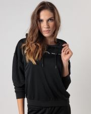 BLACK WOMEN'S HOODIE