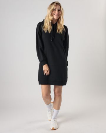BLACK WOMEN'S HOODED DRESS 2D24FW9580DR0705