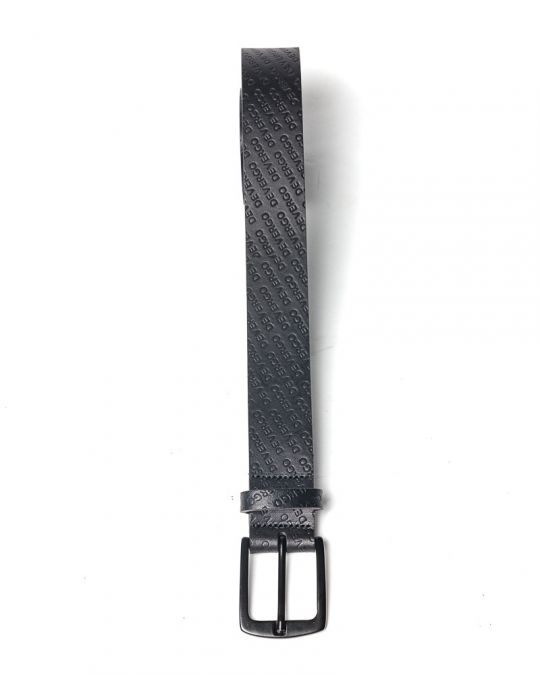 BLACK MEN'S LEATHER BELT 1D24FW8090BL2100