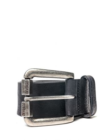 BLACK MEN'S LEATHER BELT 1D24FW8093BL2100