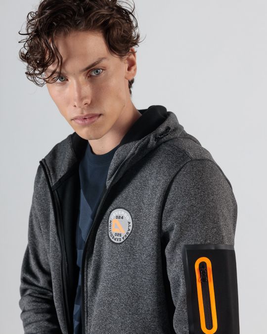 GREY MEN'S TRANSITIONAL JACKET 1D24FW7015KA1201