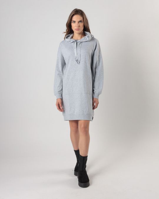 GREY WOMEN'S HOODED DRESS 2D24FW9580DR0705