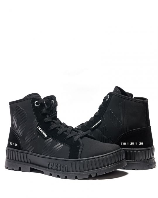 BLACK MEN'S BOOTS - NICOS DE24FW8030PU
