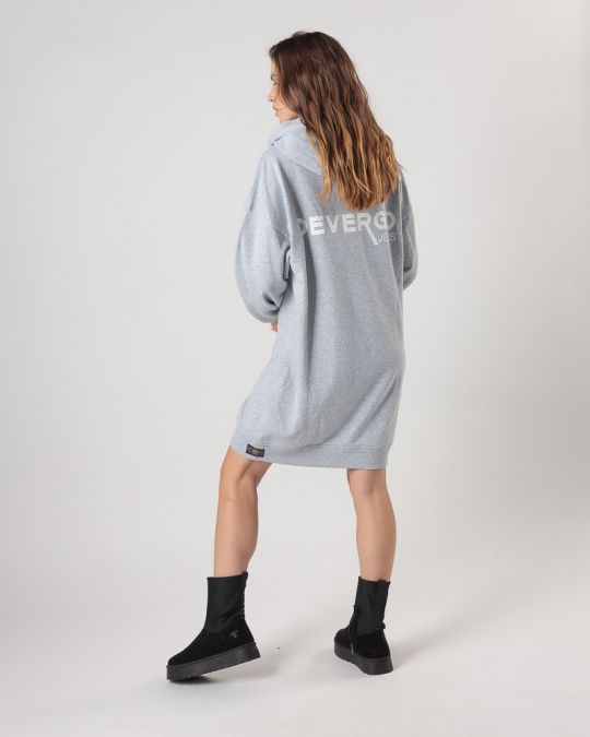 GREY WOMEN'S HOODED DRESS 2D24FW9580DR0705