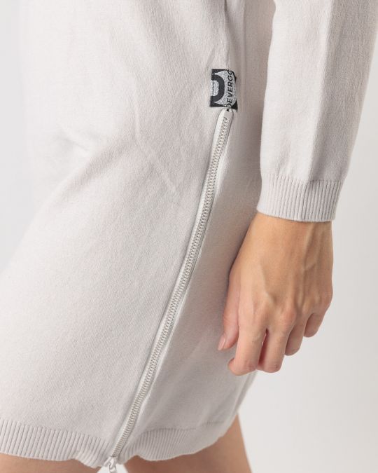 GREY WOMEN'S KNITTED DRESS 2D24FW9591DR1101