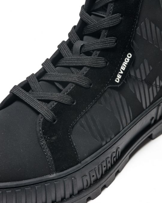 BLACK MEN'S BOOTS - NICOS DE24FW8030PU