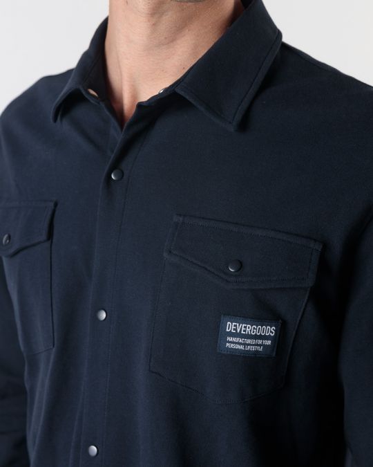 BLUE MEN'S LONG-SLEEVED SHIRT 1D24FW5003LS2405