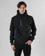 BLACK MEN'S TRANSITIONAL JACKET