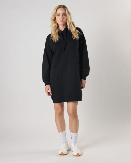 BLACK WOMEN'S HOODED DRESS 2D24FW9580DR0705