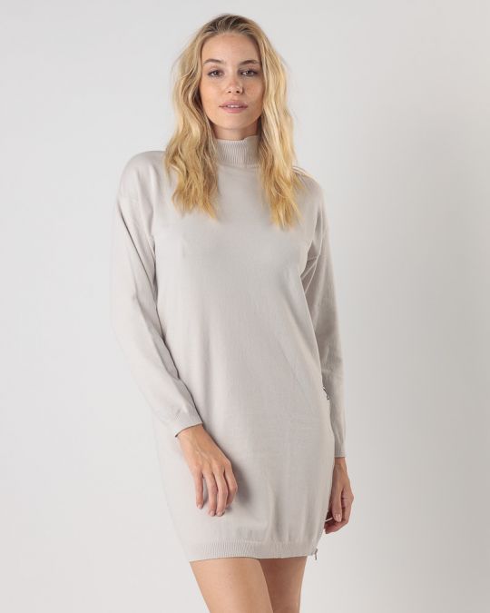 GREY WOMEN'S KNITTED DRESS 2D24FW9591DR1101
