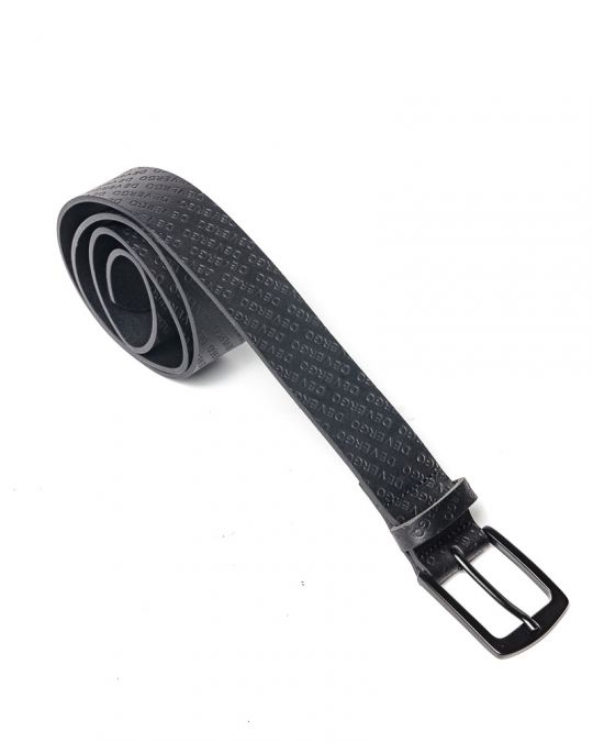 BLACK MEN'S LEATHER BELT 1D24FW8090BL2100