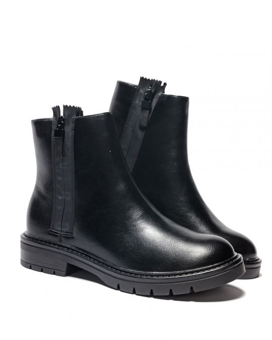 BLACK WOMEN'S ANKLE BOOTS - CAREN DE24FW4533PU