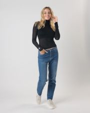 BLACK WOMEN'S KNITTED SWEATER